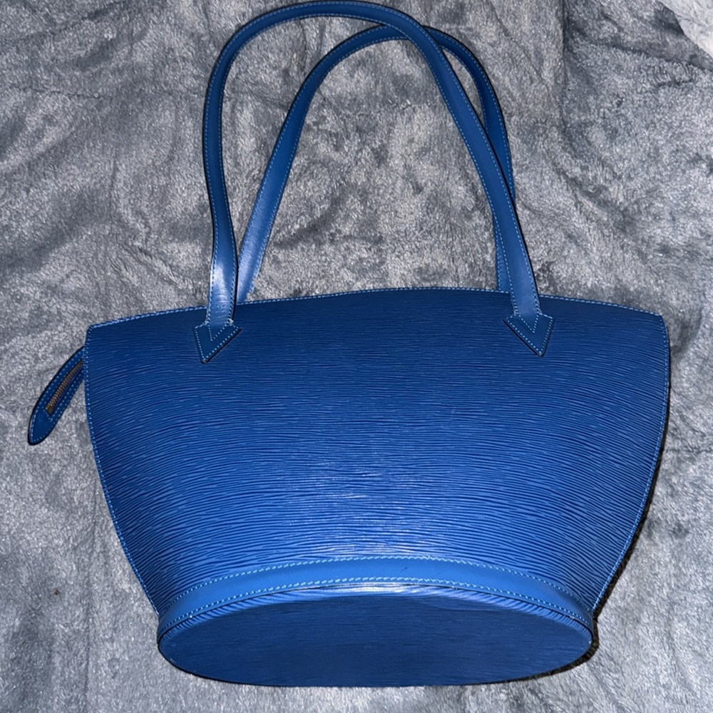 Women’s or Men’s Louis Vuitton Blue Epi Saint Jacques Bag! Excellent Condition - Picture 10 of 17